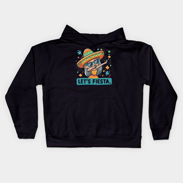 Let's Fiesta dabbing sunglasses  girls Cinco De Mayo Mexican Kids Hoodie by MetAliStor ⭐⭐⭐⭐⭐